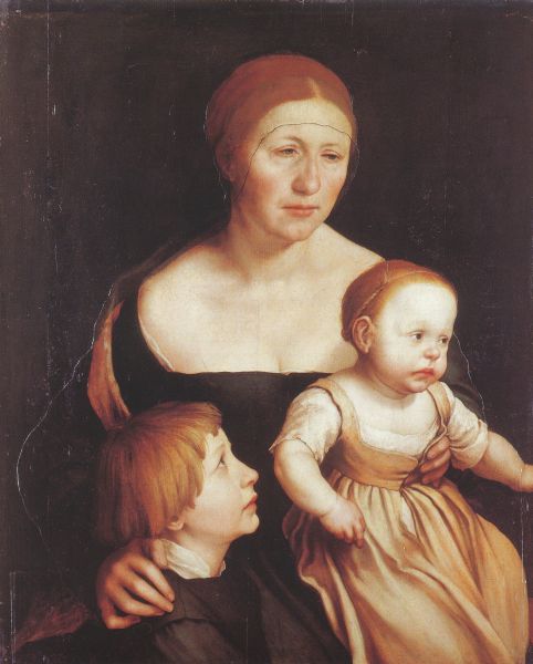 Portrait von Hans Holbeins Familie.