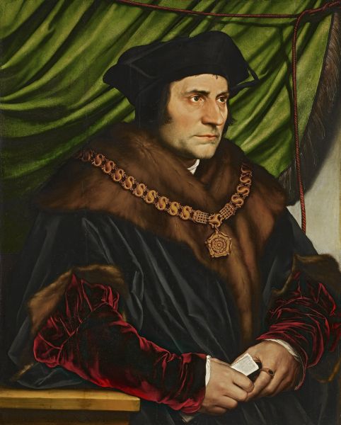 Der Humanist Thomas More von Hans Holbein gemalt.