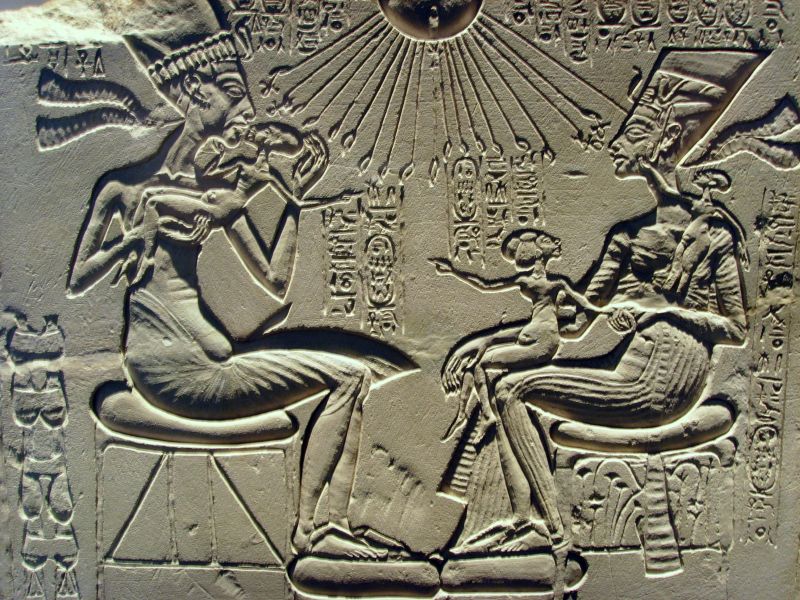 Familienszene aus Amarna.