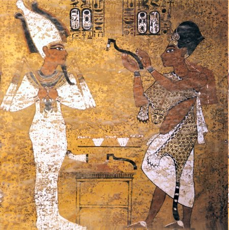Gemälde aus dem Grab Tutanchamuns.