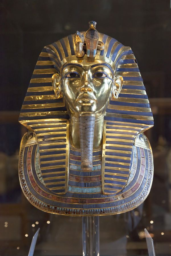 Goldene Totenmaske von Pharao Tutanchamun.