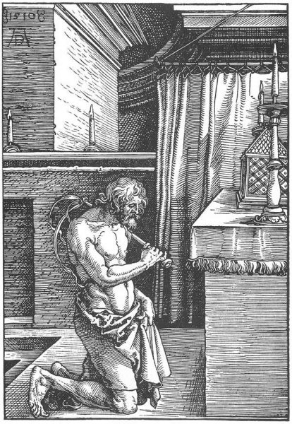 Bild eines Büßers von Albrecht Dürer.