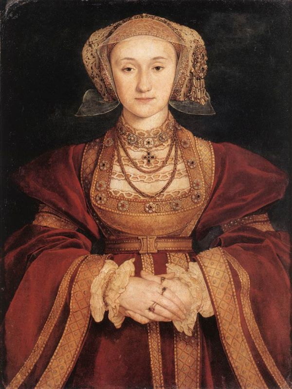 Portrait der Anna von Kleve, aus Jülich-Kleve-Berg stammend, gemalt von Hans Holbein 1539.