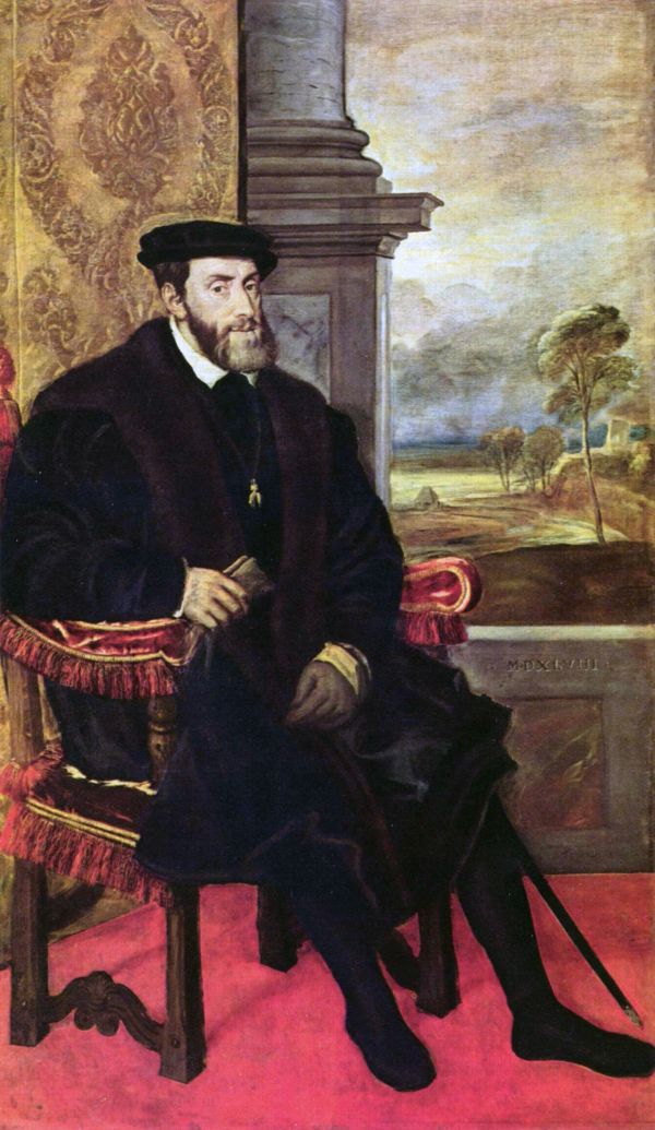 Portrait des älteren Kaisers Karl V.