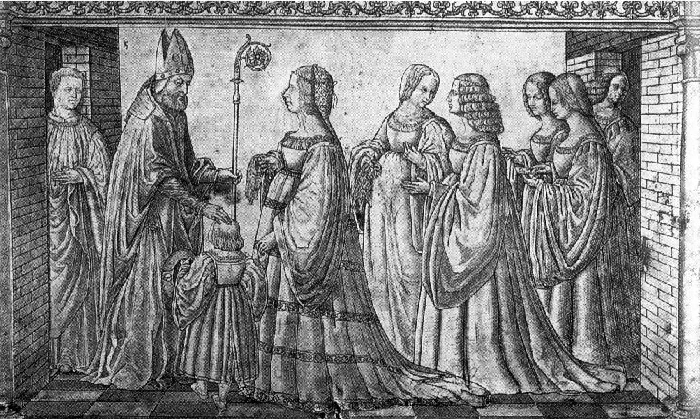 Gedenkplakette mit dem Bildnis von Lucrezia Borgia als Herzogin von Ferrara.