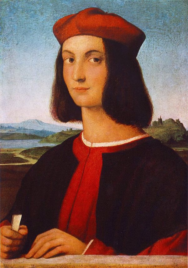 Gemälde von Raffael, das Pietro Bembo als jungen Mann zeigt.