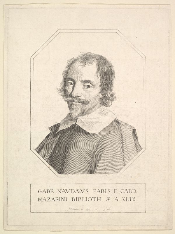 Portrait des französischen Bibliothekars Gabriel Naudé.