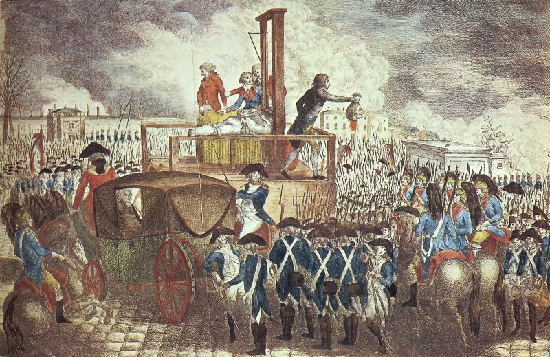 Die Hinrichtung des französischen Königs Ludwig XIV. im Jahr 1893.