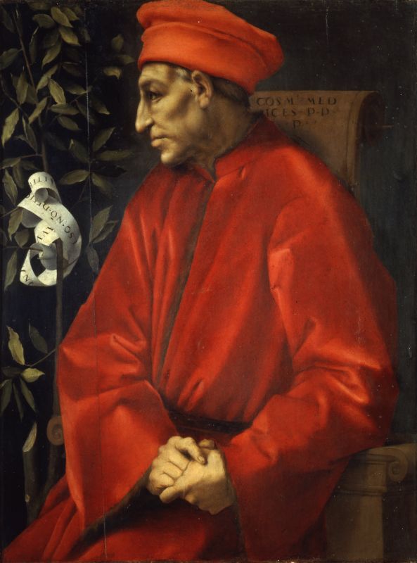 Portrait von Cosimo dem Alten aus Florenz.
