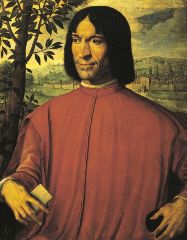 Portrait von Lorenzo dem Prächtigen aus Florenz.