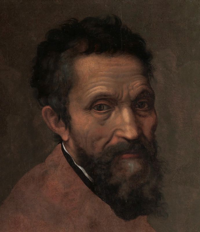 Ein Portrait, das Michelangelo zeigt.