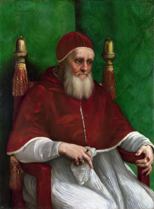 Von Raffael gemaltes Portrait von Papst Julius II.
