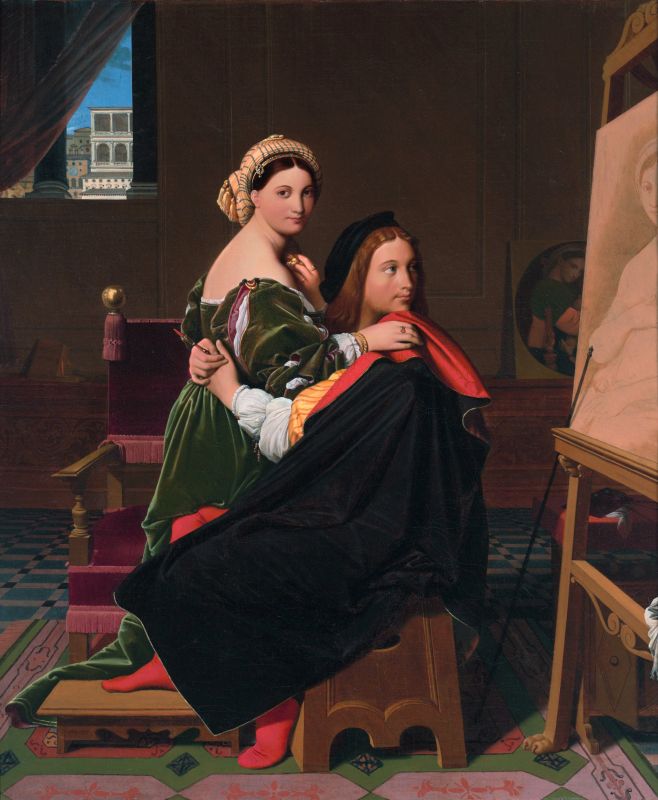 Raffael und seine Geliebte in der Vorstellung eines Malers aus dem 19. Jahrhundert.