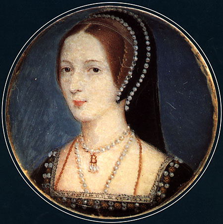 Miniatur, wahrscheinlich von John Hoskins, die Anne Boleyn zeigt.